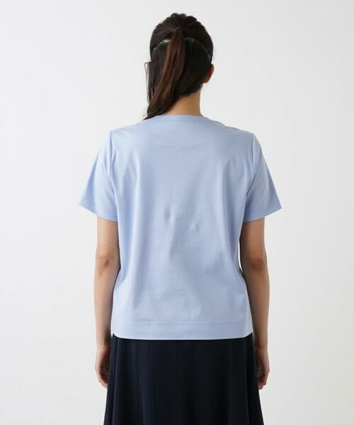 Leilian PLUS HOUSE / レリアンプラスハウス カットソー | ホットフィックス半袖Tシャツ | 詳細9