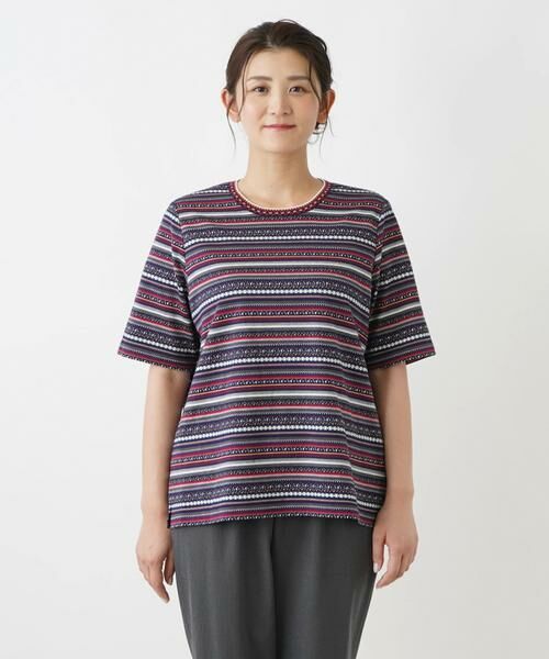 Leilian PLUS HOUSE / レリアンプラスハウス カットソー | クルーネックTシャツ | 詳細7