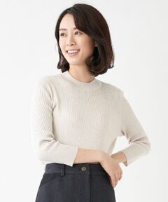 Leilian PLUS HOUSE / レリアンプラスハウス ニット・セーター | ラメハイネックリブニット