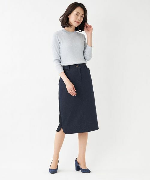 Leilian PLUS HOUSE / レリアンプラスハウス ニット・セーター | ラメハイネックリブニット | 詳細2