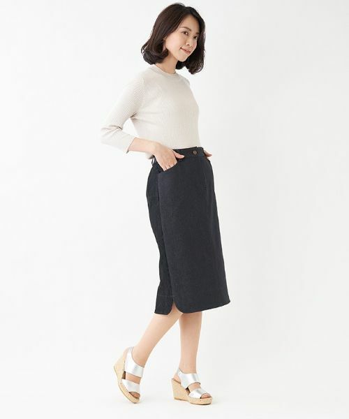 Leilian PLUS HOUSE / レリアンプラスハウス ニット・セーター | ラメハイネックリブニット | 詳細6