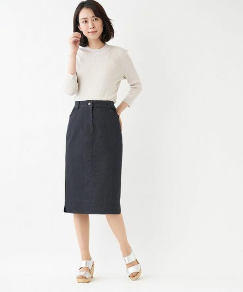 Leilian PLUS HOUSE / レリアンプラスハウス ニット・セーター | ラメハイネックリブニット | 詳細7