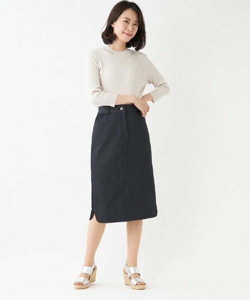 Leilian PLUS HOUSE / レリアンプラスハウス ニット・セーター | ラメハイネックリブニット | 詳細8