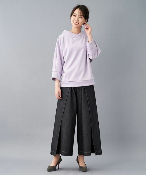 Leilian PLUS HOUSE / レリアンプラスハウス スウェット | オフネックプルオーバー | 詳細5