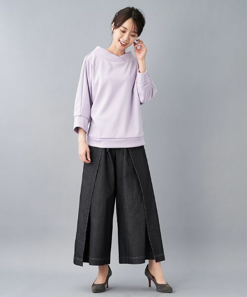 Leilian PLUS HOUSE / レリアンプラスハウス スウェット | オフネックプルオーバー | 詳細6