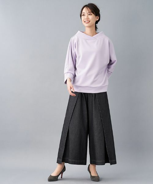Leilian PLUS HOUSE / レリアンプラスハウス スウェット | オフネックプルオーバー | 詳細7