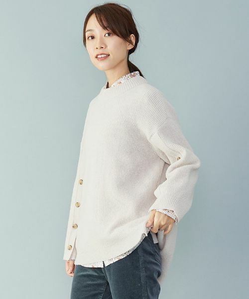 Leilian PLUS HOUSE / レリアンプラスハウス ニット・セーター | 【leilian the week】デザインプルオーバーニット | 詳細1