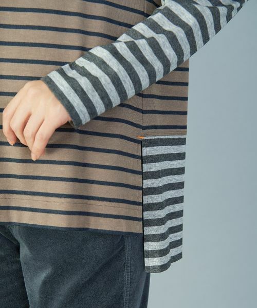 Leilian PLUS HOUSE / レリアンプラスハウス カットソー | 切り替えボーダーTシャツ【leilian the week】 | 詳細5