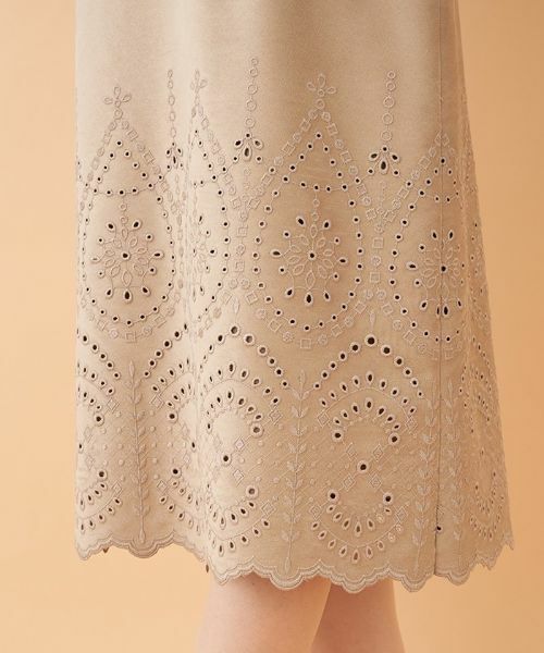 Leilian PLUS HOUSE / レリアンプラスハウス ミニ・ひざ丈スカート | 【セットアップ対応商品】スエード調スカート | 詳細3