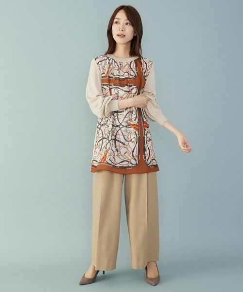 Leilian PLUS HOUSE / レリアンプラスハウス その他パンツ | タックワイドパンツ【leilian the week】 | 詳細7