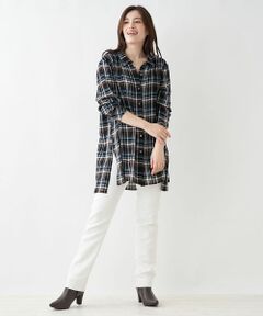 Leilian PLUS HOUSE / レリアンプラスハウス シャツ・ブラウス | チェック柄ブラウス【プラス企画】
