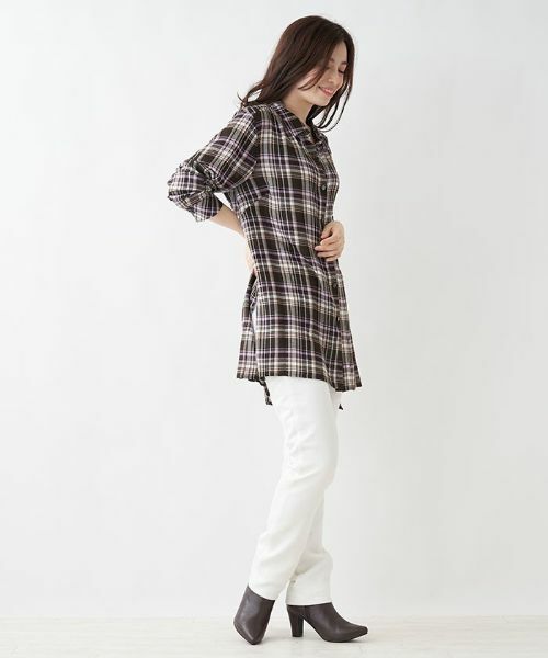 Leilian PLUS HOUSE / レリアンプラスハウス シャツ・ブラウス | チェック柄ブラウス【プラス企画】 | 詳細10