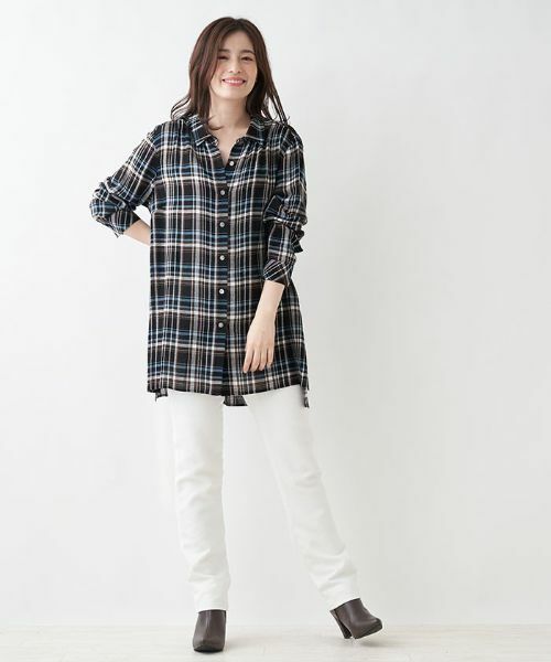 Leilian PLUS HOUSE / レリアンプラスハウス シャツ・ブラウス | チェック柄ブラウス【プラス企画】 | 詳細11