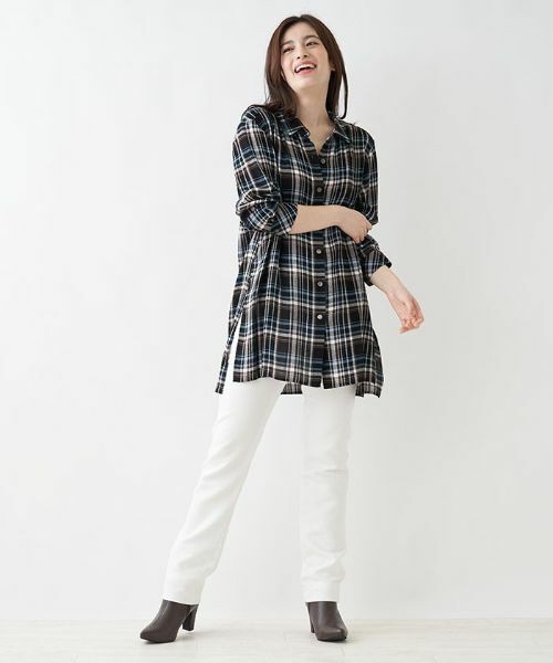 Leilian PLUS HOUSE / レリアンプラスハウス シャツ・ブラウス | チェック柄ブラウス【プラス企画】 | 詳細12