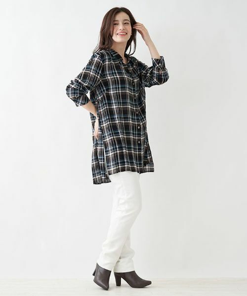 Leilian PLUS HOUSE / レリアンプラスハウス シャツ・ブラウス | チェック柄ブラウス【プラス企画】 | 詳細18