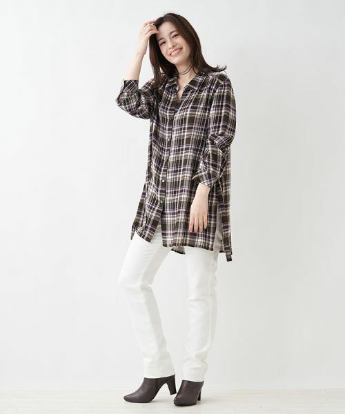 Leilian PLUS HOUSE / レリアンプラスハウス シャツ・ブラウス | チェック柄ブラウス【プラス企画】 | 詳細4