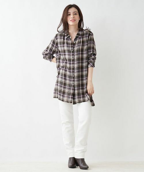 Leilian PLUS HOUSE / レリアンプラスハウス シャツ・ブラウス | チェック柄ブラウス【プラス企画】 | 詳細5