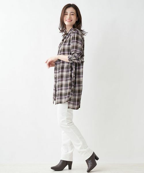 Leilian PLUS HOUSE / レリアンプラスハウス シャツ・ブラウス | チェック柄ブラウス【プラス企画】 | 詳細7