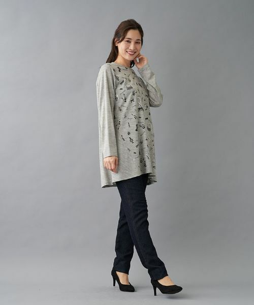 Leilian PLUS HOUSE / レリアンプラスハウス シャツ・ブラウス | モチーフプリントチュニック | 詳細10