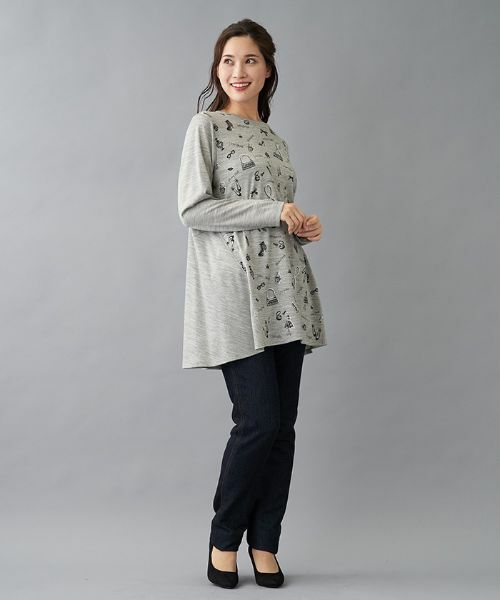 Leilian PLUS HOUSE / レリアンプラスハウス シャツ・ブラウス | モチーフプリントチュニック | 詳細11