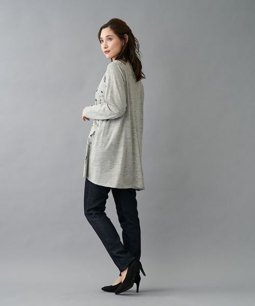 Leilian PLUS HOUSE / レリアンプラスハウス シャツ・ブラウス | モチーフプリントチュニック | 詳細13