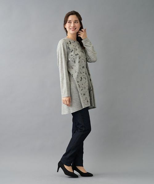 Leilian PLUS HOUSE / レリアンプラスハウス シャツ・ブラウス | モチーフプリントチュニック | 詳細15
