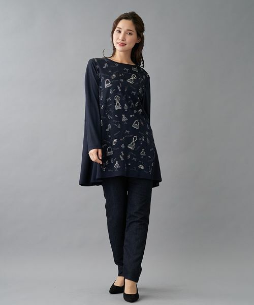 Leilian PLUS HOUSE / レリアンプラスハウス シャツ・ブラウス | モチーフプリントチュニック | 詳細3