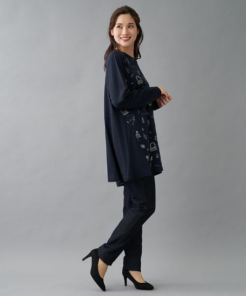 Leilian PLUS HOUSE / レリアンプラスハウス シャツ・ブラウス | モチーフプリントチュニック | 詳細4