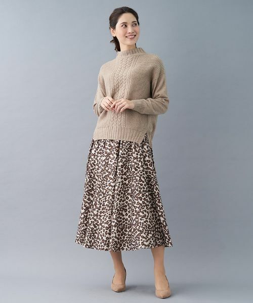 Leilian PLUS HOUSE / レリアンプラスハウス ミニ・ひざ丈スカート | フレアスカート【ウインターコレクション】 | 詳細1