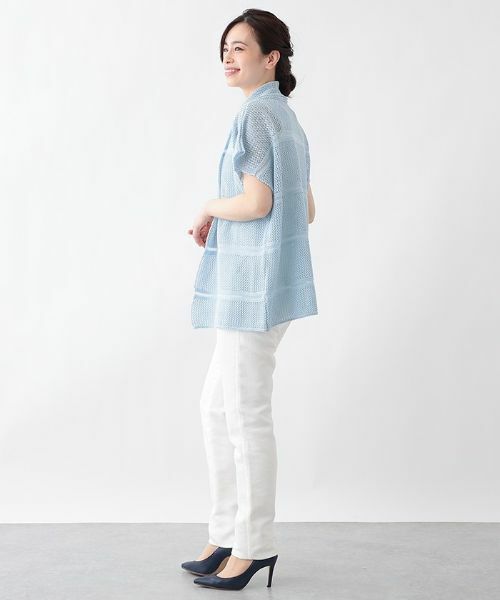 Leilian PLUS HOUSE / レリアンプラスハウス テーラードジャケット | メッシュ編みベスト | 詳細13