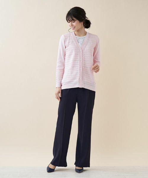 Leilian PLUS HOUSE / レリアンプラスハウス カーディガン・ボレロ | Vネックニットカーディガン【CORSINI & PROTI】 | 詳細12