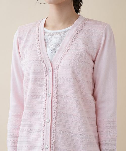 Leilian PLUS HOUSE / レリアンプラスハウス カーディガン・ボレロ | Vネックニットカーディガン【CORSINI & PROTI】 | 詳細19