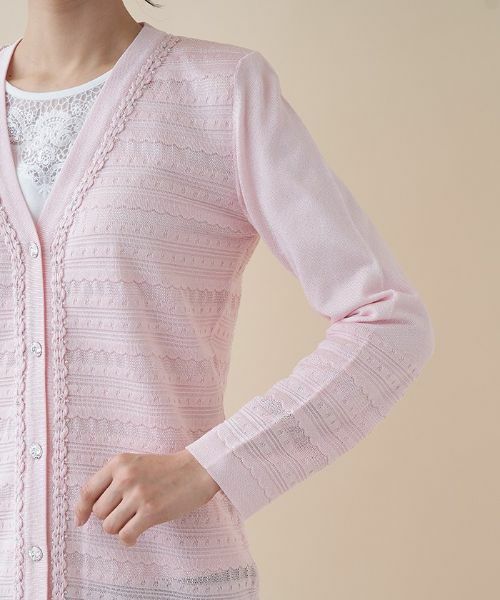 Leilian PLUS HOUSE / レリアンプラスハウス カーディガン・ボレロ | Vネックニットカーディガン【CORSINI & PROTI】 | 詳細20