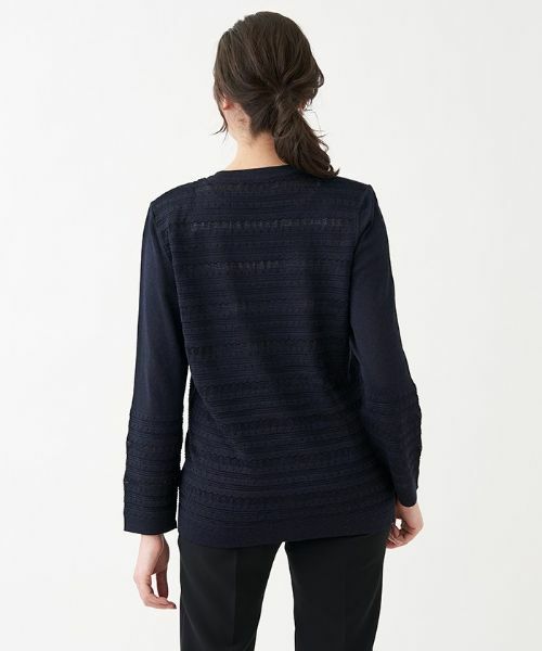 Leilian PLUS HOUSE / レリアンプラスハウス カーディガン・ボレロ | Vネックニットカーディガン【CORSINI & PROTI】 | 詳細3