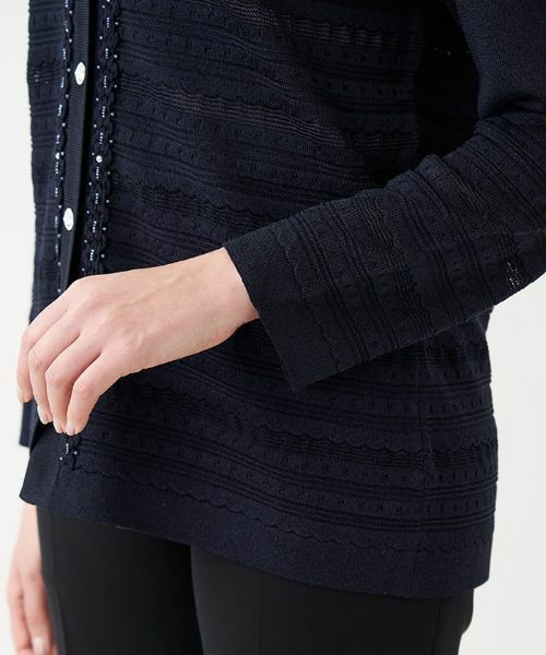 Leilian PLUS HOUSE / レリアンプラスハウス カーディガン・ボレロ | Vネックニットカーディガン【CORSINI & PROTI】 | 詳細5