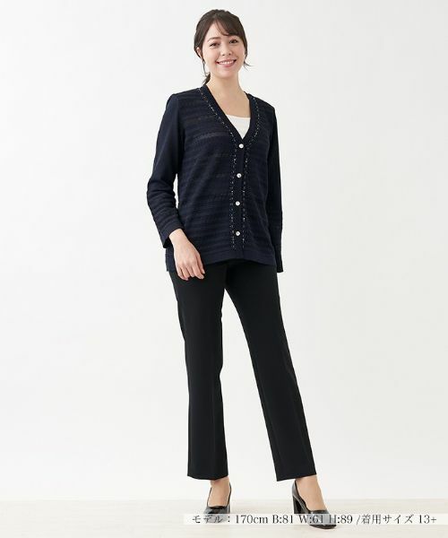 Leilian PLUS HOUSE / レリアンプラスハウス カーディガン・ボレロ | Vネックニットカーディガン【CORSINI & PROTI】 | 詳細8