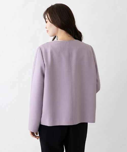 Leilian PLUS HOUSE / レリアンプラスハウス テーラードジャケット | ノーカラージャケット【ROCHAS Premiere】 | 詳細3