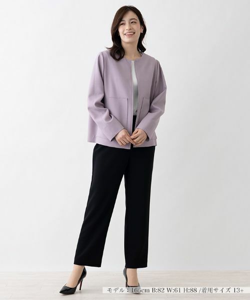 Leilian PLUS HOUSE / レリアンプラスハウス テーラードジャケット | ノーカラージャケット【ROCHAS Premiere】 | 詳細4