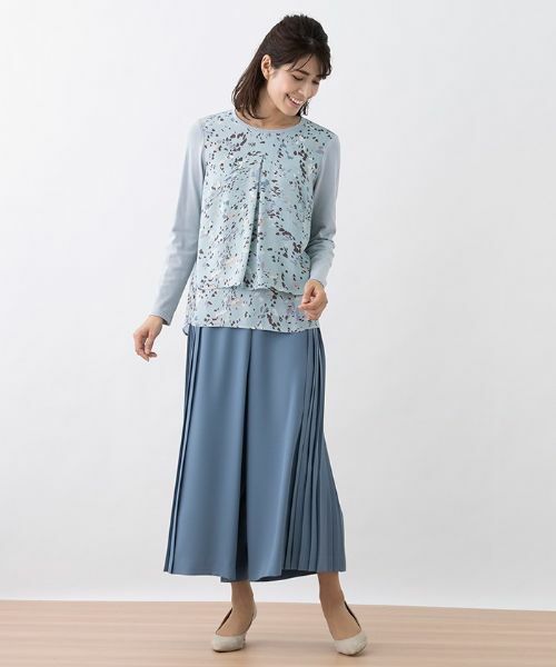 Leilian PLUS HOUSE / レリアンプラスハウス シャツ・ブラウス | 異素材切り替えボウタイブラウス | 詳細12