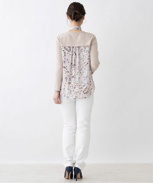 Leilian PLUS HOUSE / レリアンプラスハウス シャツ・ブラウス | 異素材切り替えボウタイブラウス | 詳細15