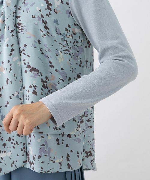 Leilian PLUS HOUSE / レリアンプラスハウス シャツ・ブラウス | 異素材切り替えボウタイブラウス | 詳細18