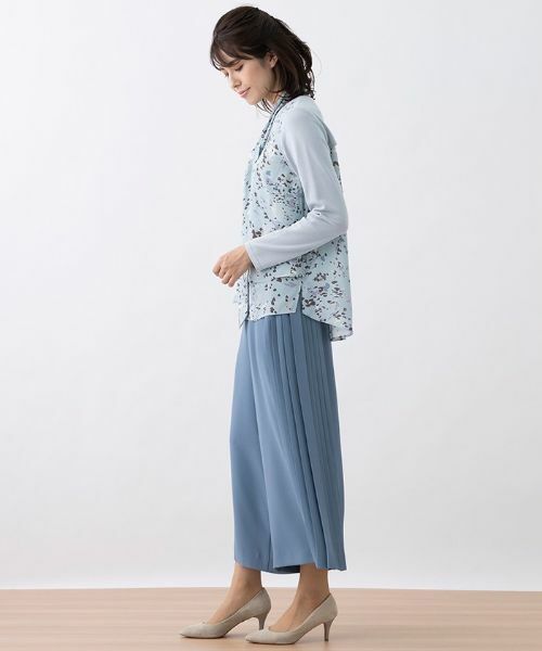 Leilian PLUS HOUSE / レリアンプラスハウス シャツ・ブラウス | 異素材切り替えボウタイブラウス | 詳細9