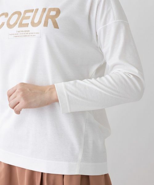 Leilian PLUS HOUSE / レリアンプラスハウス Tシャツ | ロゴロングスリーブカットソー | 詳細10