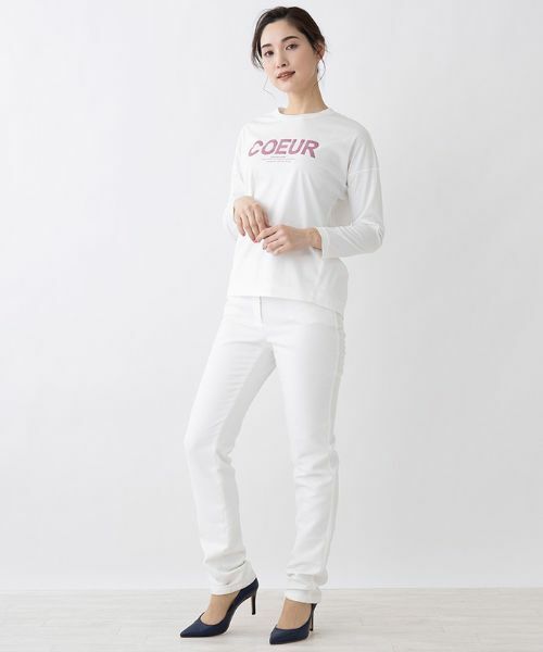 Leilian PLUS HOUSE / レリアンプラスハウス Tシャツ | ロゴロングスリーブカットソー | 詳細5