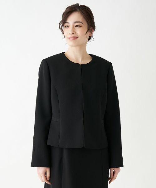Leilian PLUS HOUSE / レリアンプラスハウス ドレス | 【ブラックフォーマル】2WAYスーツ　ノーカラージャケット＆ワンピース | 詳細2