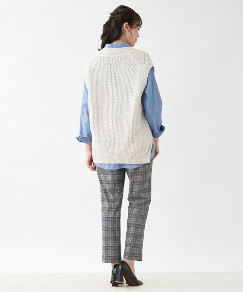 Leilian PLUS HOUSE / レリアンプラスハウス テーラードジャケット | チェニック丈ベスト | 詳細5