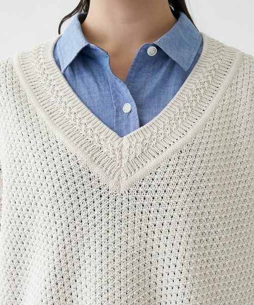 Leilian PLUS HOUSE / レリアンプラスハウス テーラードジャケット | チェニック丈ベスト | 詳細6