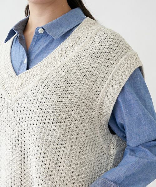 Leilian PLUS HOUSE / レリアンプラスハウス テーラードジャケット | チェニック丈ベスト | 詳細7