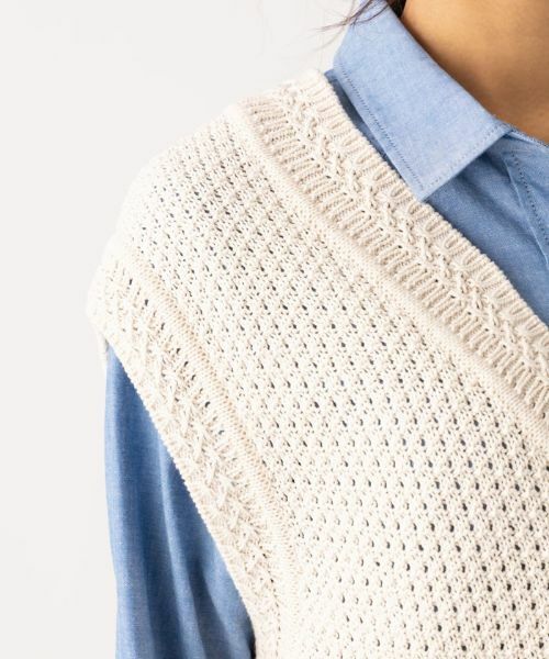 Leilian PLUS HOUSE / レリアンプラスハウス テーラードジャケット | チェニック丈ベスト | 詳細8