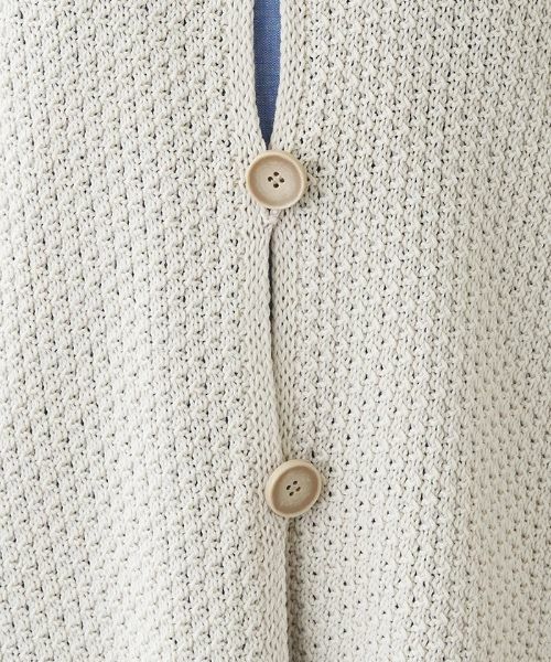 Leilian PLUS HOUSE / レリアンプラスハウス カーディガン・ボレロ | 異素材切替セーター | 詳細8